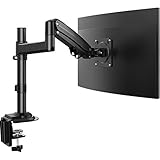 ErGear 13-35 Zoll/12KG Monitor Halterung Ultraweitbildschirm Schwerer Gasdruckfeder Vollbereichs-einstellbar Monitor Arm Neigung +85°/-30° Schwenkung 180° Drehung 360° VESA 75/100mm