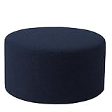 Drum Hocker/Beistelltisch L, dunkelblau Stoff Filz 859 H 30cm Ø 60 cm