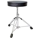 keepdrum KD-SH200 Drumhocker höhenverstellbar Drum Throne Rundsitz Schlagzeug Hocker