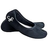 Siegertreppchen® Turnschläppchen Stoff (Größe 36) Blau | Gymnastikschuhe für Mädchen & Jungen| Ballettschuhe atmungsaktiv & rutschfest