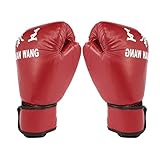 Panamami Red & Black Adult Boxhandschuhe Professionelle Sandsackhandschuhe Kickboxhandschuhe Faustkampf Männer Frauen Training Kampfwerkzeug - Rot