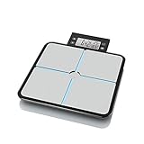 Medisana BS 460 digitale Körperanalysewaage 180 kg, Personenwaage zur Messung von Körperfett, Körperwasser, Muskelmasse und Knochengewicht, Körperfettwaage mit abnehmbarem LCD-Display
