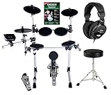 XDrum DD-402 E-Drum-Set Komplettset inkl. Hocker, Kopfhörer und Schlagzeug-Schule