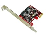 Kalea Informatique Controllerkarte PCIe SATA 3.0, 2 Ports, RAID 0/1, Chipsatz Marvell 88SE9128-NAA2, Produktreihe/hohe Qualität, vorinstallierte Treiber für Windows/Mac/Linux