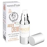 Arganoel Zauber Augencreme mit 10% Arganöl spendet Feuchtigkeit ohne zu reizen effektive Augenpflege gegen kleine Trockenheitsfältchen Naturkosmetik aus Deutschland 1 x 30 ml