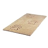 Dirty Dog Runner smart beige Hunde Schmutzfangmatte Hundematte Hundedecke XL: 120 x 60 cm