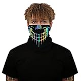 Panegy Motorrad Halstuch Herren Multifunktionstuch Damen Schlauchtuch Winddichte Sturmhaube für Outdoor Sport - Totenkopf 04