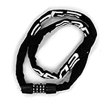 Edge Fahrradschloss Zahlenschloss Web Racer Kettenschloss für Fahrrad, 3,5mm x 900mm, 280g (Schwarz)