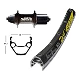 Bike-Parts Unisex – Erwachsene H-Rad 75Deore Laufrad, Silber, 1size