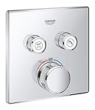 GROHE Grohtherm SmartControl | Thermostat mit 2 Absperrventilen, Fertigmontageset | inkl. Sicherheitssperre| chrom | 29124000