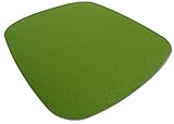 Hey Sign Eames Plastic Armchair Sitzauflage, Schurwolle, Maigrün 30AR, 37x35x0,5 cm