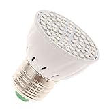 MagiDeal 220V 8W E27 LED Pflanzenlichter Pflanzenlampe Pflanzenleuchte Glühbirne für Garten Pflanzen , Lichtfarbe Rot und Blau - 6W, 55x47mm