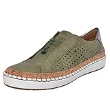 Fannyfuny Sneaker Damen Bequem Atmungsaktiv rutschfest Turnschuhe Outdoor Casual Sportschuhe Frauen Mode Laufschuhe Running Schuhe Wanderschuhe Freizeitschuhe Blau, Grün, Weiß, Rot 35-43