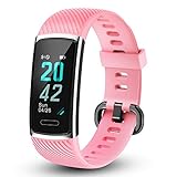 LETSCOM Fitness Tracker mit IP68 Wasserdicht Pulsmesser, Fitness Armband Kalorienzähler Schrittzähler Aktivitätstracker Schlafmonitor, Farbbildschirm Fitnessuhr für Frauen Männer