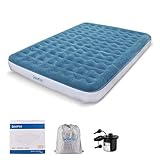 Luftbett Deeplee Aufblasbare Luftmatratze 2 Person, Gästebett Doppelbett Inflatable Air Mattress mit elektrischer USB Pumpe für Zuhause, Gast, Outdoor Camping, 203 x 152 x 23 cm (80' x 60' x 9')