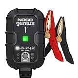 NOCO GENIUS1EU, 1A Vollautomatisches Intelligent Ladegerät, 6V und 12V Batterieladegerät, Erhaltungsladegerät, und Desulfator für Auto, Motorrad, KFZ, LKW, PKW, Boot, Roller, Wohnmobil und Wohnwagen