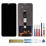 swark LCD Display Kompatibel mit Xiaomi Redmi 9A M2006C3LG /Xiaomi Redmi 9C M2006C3MG (Schwarz Ohne Rahmen) LCD Display Touchscreen + Tools