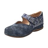 Xmiral Damen Keilsandalen Lässige Hohle Runde Zehen Einfarbige Retro Klettverschluss Römersandalen(39,Grau)