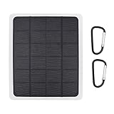 Lixada 20W DC 5V Solarpanel Monokristallines Solarladegerät mit Zwei USB-Ausgängen für Outdoor Camping Wandern Reisen