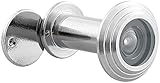 PEARL Tür-Spione: Türspion mit Sichtschutz, 160°, 36-60 mm, Ø 14 mm, Edelstahl satiniert (Door-Viewer)