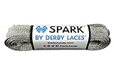 Silber 274,3 cm Spark Skate Lace – Derby Schnürsenkel für Roller Derby, Hockey und Schlittschuhe, und Stiefel