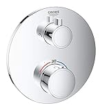 GROHE Grohtherm | Thermostat-Brausebatterie mit integrierter 2-Wege-Umstellung | Chrom | 24076000