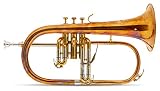 Lechgold FH-60GR Flügelhorn - aus Phosphorbronze - Stimmung: Bb - Schallbecher-Ø: 152 mm - inkl. Leichtkoffer - unbehandelt