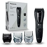 Panasonic ER-GB61-K503 Trimmer für Herren, Bart und Kopf (3 in 1, wiederaufladbar, Edelstahl, lange Akku-Laufzeit, 39 Einstellungen, 3 Zubehörteile) schwarz/silber