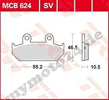 Bremsbelag TRW / Lucas MCB624SV, Sinter Performance mit ABE für Honda VT600 C Shadow Baujahr 1993