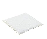 ESTA-Design Filz Sitzkissen Sitzauflage Stuhlauflage Stuhl Garten Zuhause gepolstert 100% Merino Filz 3mm Größe 36 x 36 cm weiß meliert/beige