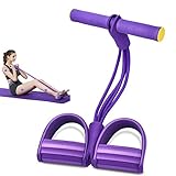 WeyTy Situp Trainingsgerät, Situp Bodybuilding Expander Multifunktions Leg Exerciser, Widerstandsbänder mit Fußpadal-Latex Schlauch, Elastische Zugseil Trainingsgeräte für Abdomen/Oberschenkel/Arme