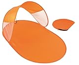 Strandmuschel Pop up Orange 120x65cm Strandzelt Wurfzelt 350 Gramm