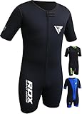 RDX Schwitzanzug Sauna Sweatanzug Saunaanzüge Trainingsanzug Fitnessanzug Schweiß Anzug Schweissanzug, XXL, Schwarz