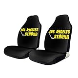 Little Yi Hockeyschläger Los Angeles Strong Universal Printing Autositzbezug Vordersitzbezüge Schwarz für Autos