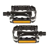 VP Components Fahrradpedale Pedale mit Reflektor CrMo-Achse 1 Paar