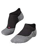 FALKE Damen Laufsocken RU4 Invisible - kurze Runningsocke mit Baumwolle, nicht sichtbare Socke mit leichter Dämpfung für blasenfreies Laufen, 1 Paar, Schwarz (Black-Mix 3010), 39-40