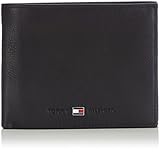 Tommy Hilfiger JOHNSON TRIFOLD AM0AM00665 Herren Geldbörsen 13x10x2 cm (B x H x T), Schwarz (BLACK 002)
