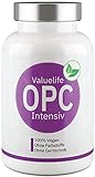 OPC Intensiv: Französischer Traubenkernextrakt + Resveratrol aus original Staudenknöterich - Vegan, hochdosiert, laborgeprüft, ohne Zusatzstoffe - 120 Kapseln von VALUELIFE