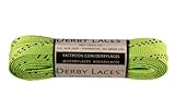 Lime Green 72 Inch Waxed Skate Lace - Derby Laces for Roller Derby, Hockey and Ice Skates, and Boots by Derby Laces