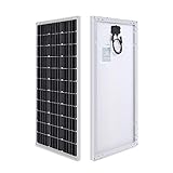 RENOGY 100W 12 Volt (schlankes Design) Solarmodul Monokristallin Solarpanel Photovoltaik Solarzelle Ideal zum Aufladen von 12V Batterien Wohnmobil Garten Camper Boot