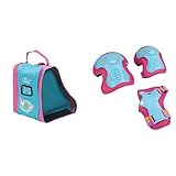 HUDORA Rollschuh-Tasche Kinder, Skater-Tasche Skate Wonders, 29951, M & HUDORA Protektoren Kinder Skate Wonders, Protektoren-Set Inliner, Gr. S, 83317