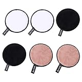 Lurrose 6 Stücke Wiederverwendbare Make-Up Entferner Pads Waschbar Gesicht Reinigungstücher Mikrofaser Baumwolle Runden Towelettes