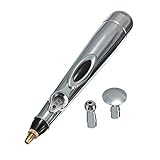 HEALIFTY Massage Stift Meridian Stift Schmerzlinderung Massage Pen Meridian Energy Pen Schmerzlinderung Tools (Silber)