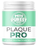 Pets Purest 100% Natürliche Zahnsteinpulver für Hunde & Katzen (180g) Plaque PRO Zahnpflege, Mundhygiene & frischer Atem, Zahnsteinentferner & Zahnreinigung, gegen Verfärbung, Zahnbelag & Plaque