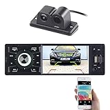 Creasono Autoradio DIN1: MP3-Autoradio mit TFT-Farbdisplay und Farb-Rückfahrkamera (1 DIN Autoradio mit Rückfahrkamera)