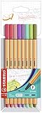 Fineliner - STABILO point 88 - 8er Pack - mit 8 verschiedenen Farben
