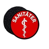 Copytec Patch Sanitäter Äskulabstab Sani Arzt Doktor Dienst Medic Kennung Medizin #31065