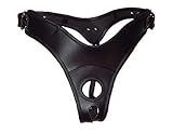 Ledapol Leder Männer Slip 738 Nappaleder Gr. L Weiss/schwarz Lederslip ouvert