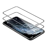 TECHKUN [2 Stück 3D Panzerglas Schutzfolie für iPhone 11/iPhone XR， Full-Screen Panzerglasfolie kompatibel mit iPhone 11, iPhone XR (6.1')