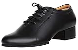 Dayiss Herren Leder Tanzschuhe Standard & Latein mit Absatz Fitness Turnschuh (42 /Fußlänge 260mm, Absatz 3cm)